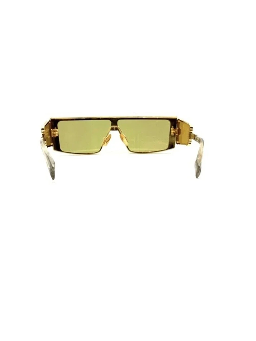 Akoni Balmain Eyewear  Wonder Boy III Oversized Gold Sunglasses Shield JAPAN